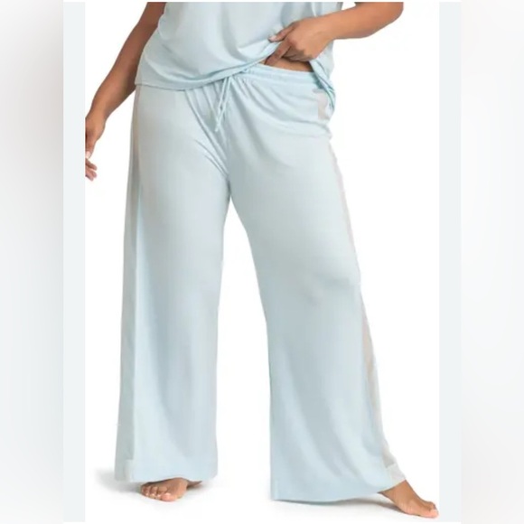 HoneyLove Light Blue Wide-Leg Lounge Pants blisswear glacier size 3X - Picture 1 of 11